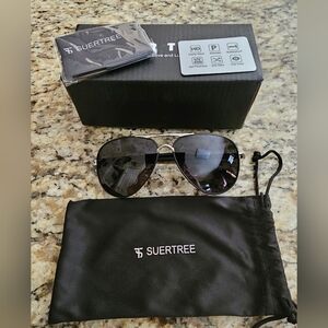 Suertree Aviator Polarized Sunglasses